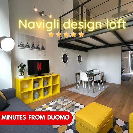 شقة Navigli Design Loft - 7 Stops From Duomo, Ac, Netflix ميلان المظهر الخارجي الصورة