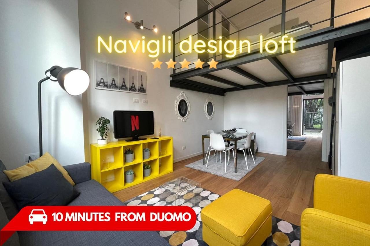 شقة Navigli Design Loft - 7 Stops From Duomo, Ac, Netflix ميلان المظهر الخارجي الصورة