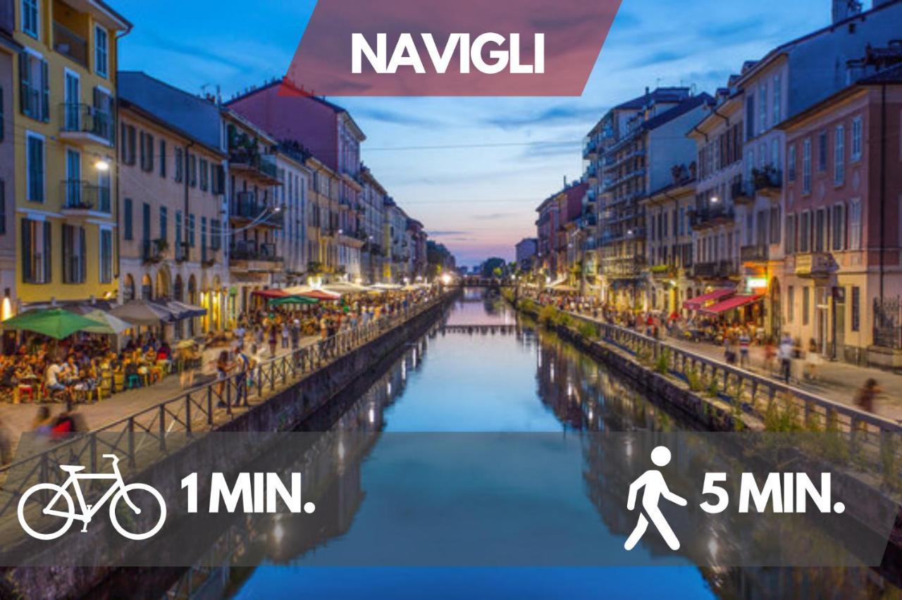 شقة Navigli Design Loft - 7 Stops From Duomo, Ac, Netflix ميلان المظهر الخارجي الصورة